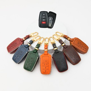 Bao Da Chìa Khóa Ô Tô TOYOTA Camry 19-24, Altis 22-24, Cross 23-24 loại 4 nút da bò thật bảo vệ khoá hàng chính hãng bb