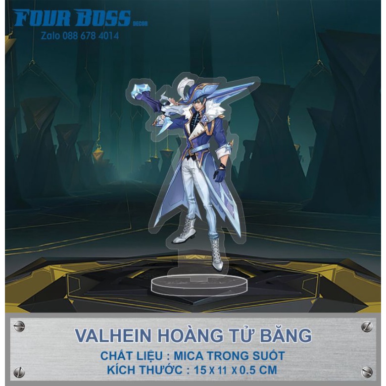 Mô Hình Tướng Valhein Hoàng Tử Băng Trong Game Liên Quân Mobile Arena