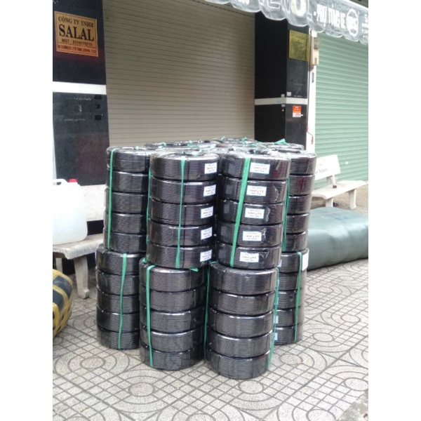 50m - Ống dây tưới cây PE/LDPE 6mm - dây 6 li nhựa nguyên sinh 100% (kích cỡ 5*7) - tưới phun sương, tưới nhỏ giọt