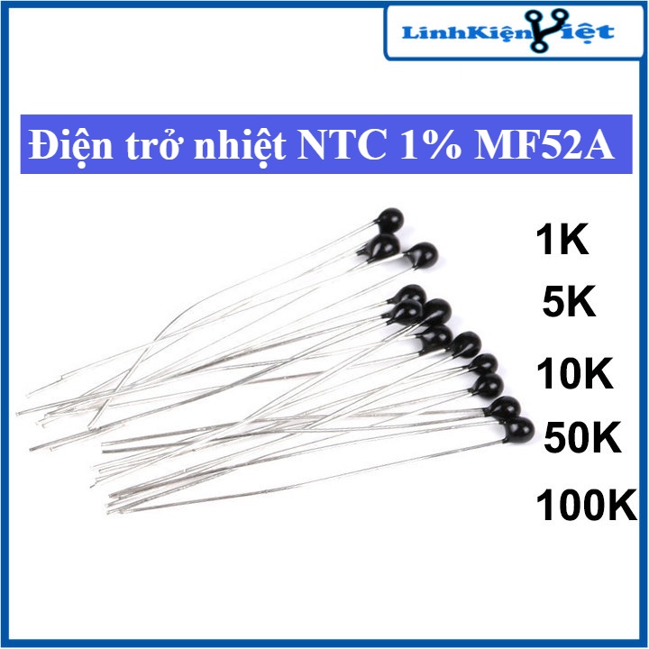 Điện trở nhiệt NTC 1% MF52A giá trị 1K / 5K / 10K / 50K / 100K | Shopee ...