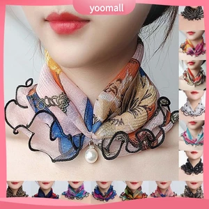 Khăn choàng cổ đính ngọc trai giả thời trang cho nữ