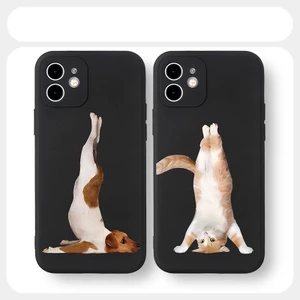 Ốp lưng iphone Chó Mèo tập yoga ốp mềm iphone 6/6plus/7/7plus/8/8plus/x/xr/xs/11/12/13/14/15/16 pro/max/promax tr472
