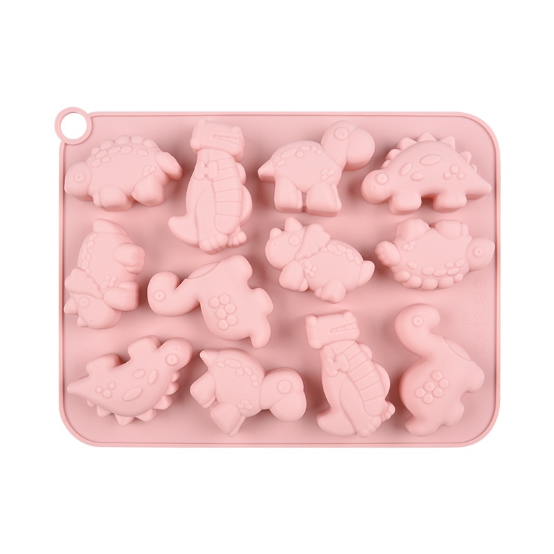 Khuôn Silicone Làm Bánh / Sô Cô La / Nến Thơm Hình Khủng Long / Chim Hồng Hạc