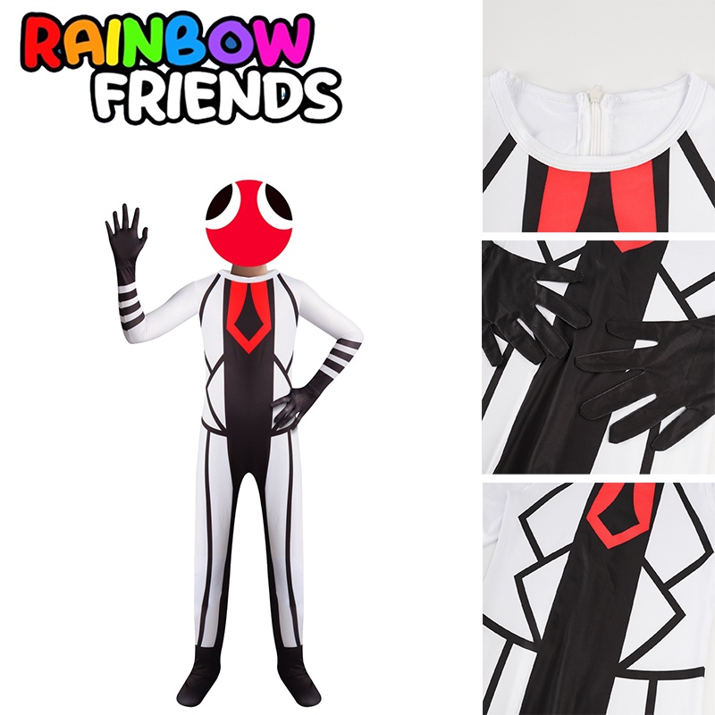 [Hot] Roblox Rainbow Friends Trang Phục Hóa Trang Trẻ Em Người Lớn Áo liền quần Mặt nạ Halloween Trẻ Em Người Lớn Trò Chơi Nhập Vai Tiệc Halloween