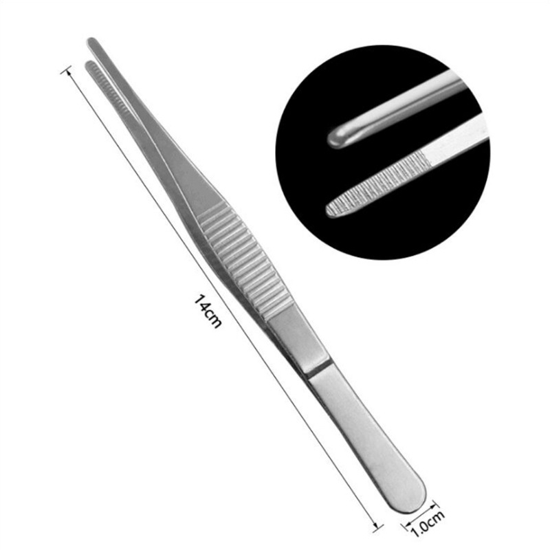Nhíp thép không gỉ đa năng PPY Kẹp cong 12 5 14 16 18 để thực hành cm