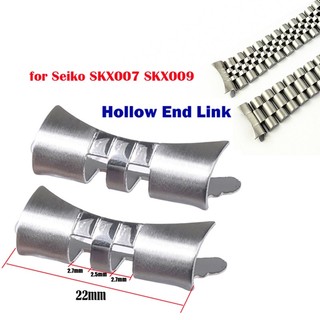 ROLEX Set 2 Đầu Nối Cong 20mm 22mm Bằng Thép Không Gỉ Chuyên Dụng Cho Seiko SKX009 SKX007