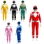 Trang phục Rangers dành cho trẻ em và người lớn có áo liền quần và mặt nạ nhân vật bền bỉ * *