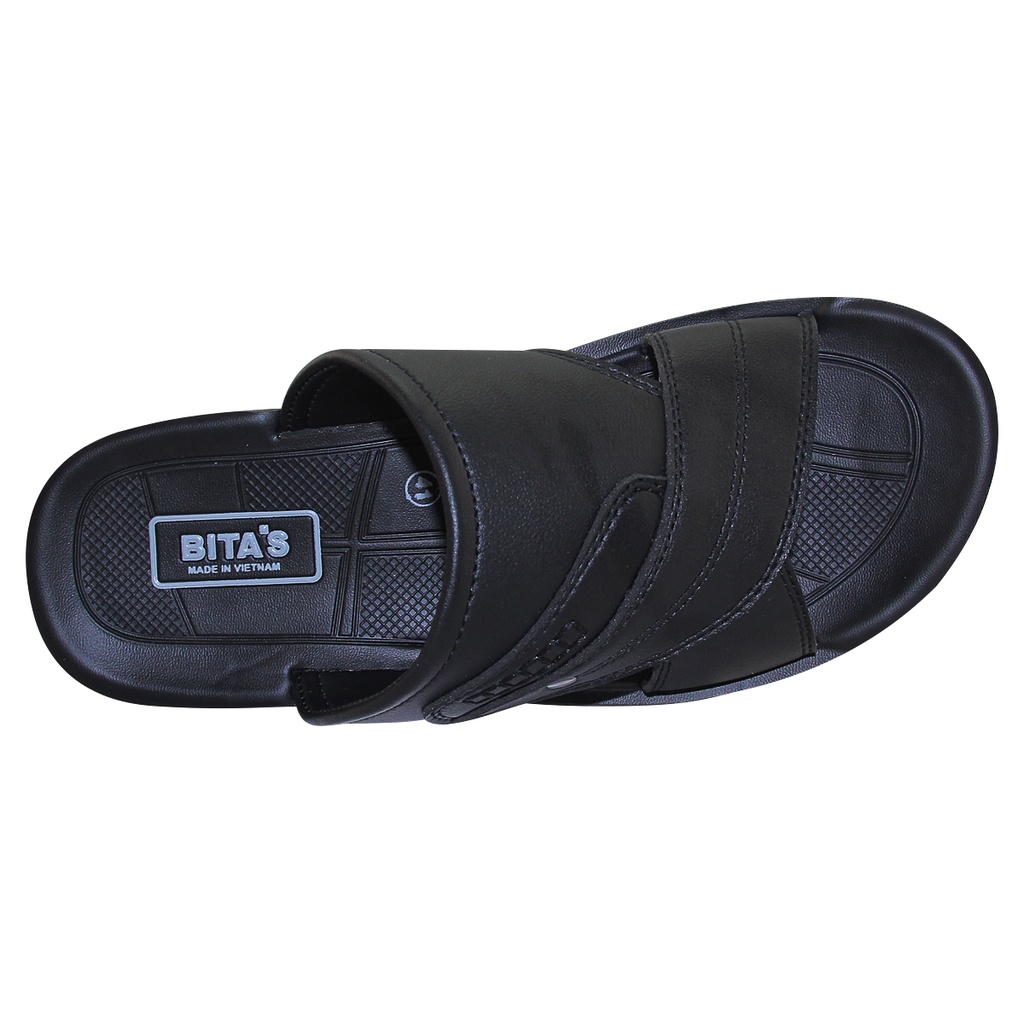 Ảnh DÉP QUAI NGANG NAM Bita's DUM.115 (Đen + Nâu + Vàng bò) 2