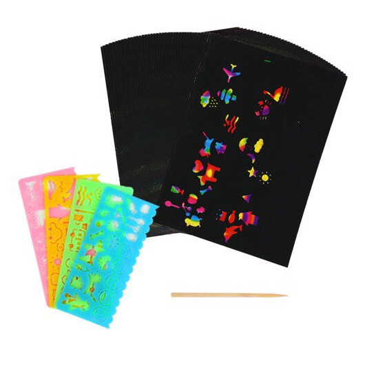 set 4 cây thước vẽ hình