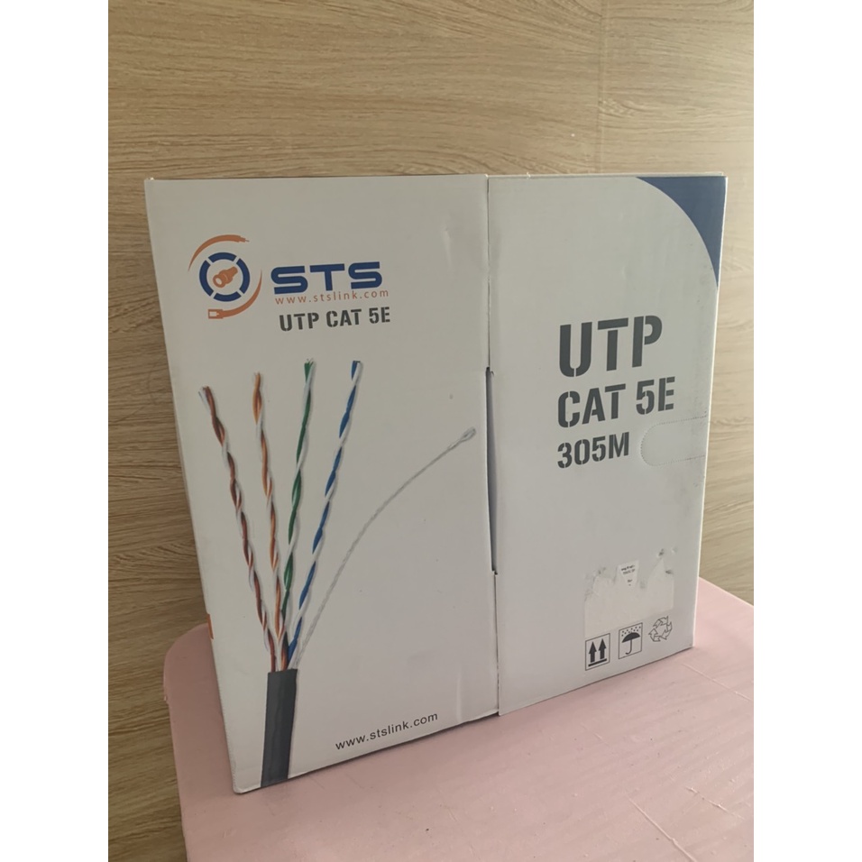 Cáp mạng STS CAT5E CUỘN 305 MÉT – Thích hợp sử dụng cho camera Analog ...