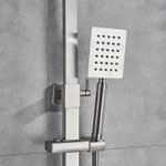 Bộ Vòi Hoa Sen Tắm Đứng Vuông Nóng Lạnh Schmidt Full Inox 304 Thiết Kế Kiểu Dáng Hiện Đại - Hàng Chính Hãng — ảnh 4