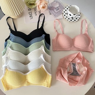 Áo Ngực Không Dây 3 / 4 Mềm Mỏng Nâng Ngực Xếp Ly Quyến Rũ Thoải Mái Cho Nữ