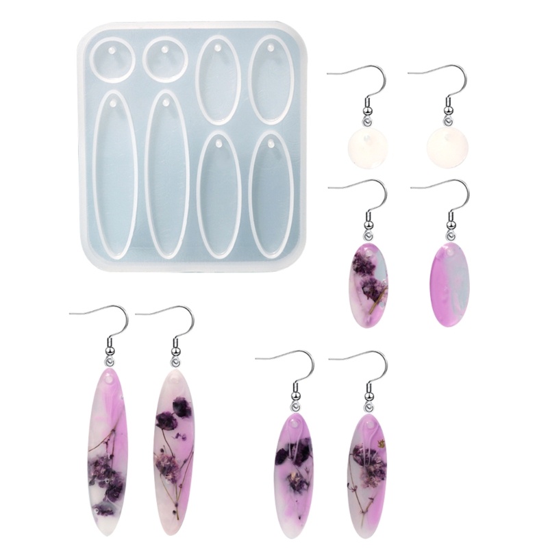 Wellb Trang Sức Nhựa Đúc Khuôn Mẫu Thời Trang Vòng Cổ Mặt Dây Chuyền Bông Tai Pha Lê Epoxy Khuôn Bộ Handmade Thủ Công Silicon