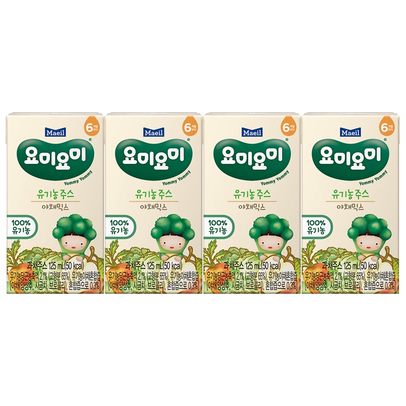 Ảnh Nước ép hoa quả Maeil Hàn Quốc hữu cơ, bổ sung vitamin, canxi cho bé từ 6 tháng hộp 125ml 4