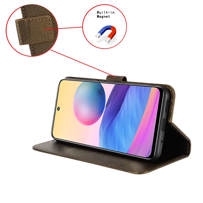 Dành Cho Sharp Aquos R6 R7 Sense6 Zero6 Air Wish V6 Plus Sinpuru Sumaho 6 Sense7 Plus Vỏ Điện Thoại Ví Lật Da PU Khe Cắm Thẻ