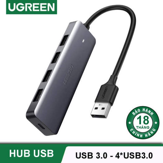 Bộ chia USB 1 ra 4 cổng USB 3.0 Cao Cấp Ugreen 50985 Chính Hãng CM129 ...