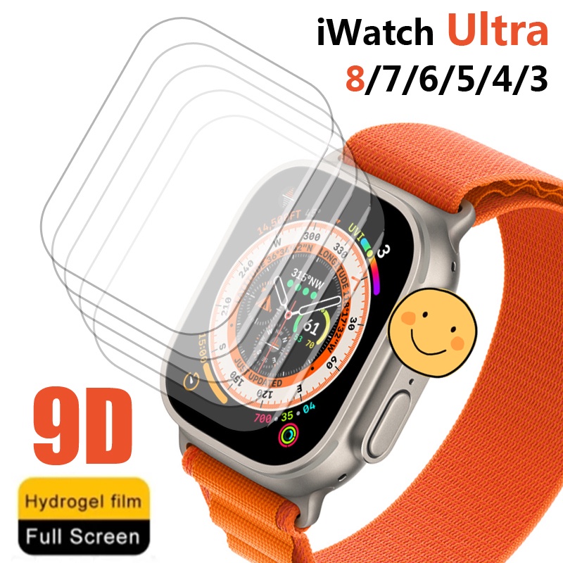 Bảo vệ màn hình Phim mềm bảo vệ toàn diện trong suốt cho Apple Watch 46MM Series 11 10 9 8 7 6 SE 5 4 3 45MM 41MM 40MM 44MM 38MM 42MM cho iWatch Ultra 2 49MM Không có kính