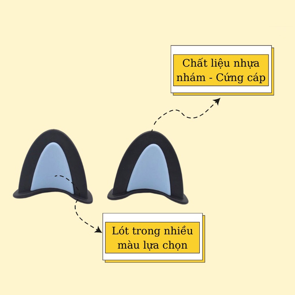 Ảnh Tai mèo gắn mũ bảo hiểm siêu xinh dễ thương, phiên bản mới phối 2 màu cute, độc lạ 2