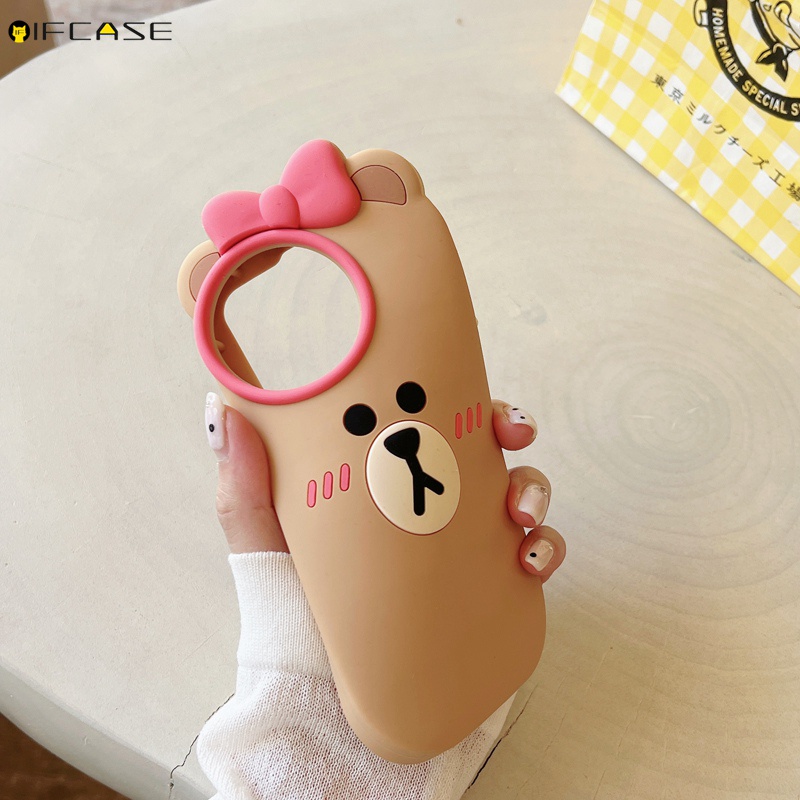 Ốp Điện Thoại Silicone Mềm Chống Sốc In Hình Thú Hoạt Hình Cho iPhone 14 Plus 14 13 12 Pro Max