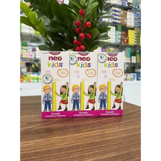 [MUA 1 TẶNG 1 QUÀ] Siro Multivitamin Neo Kids Growth bổ sung vitamin khoáng chất trẻ biếng ăn tiêu hóa kém