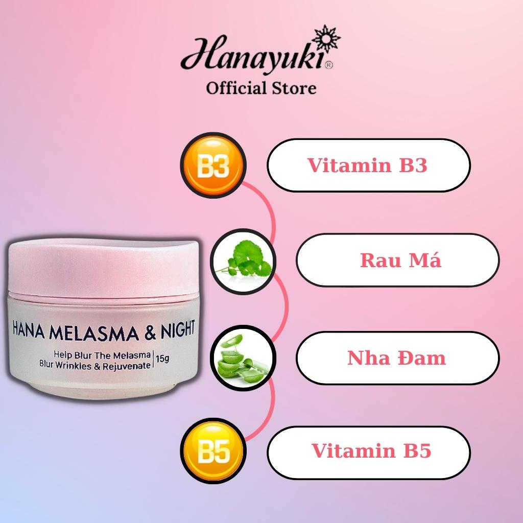 Ảnh Kem Nám Dưỡng Ẩm Da Mặt, Kem Dưỡng Trắng Da Mặt Hanayuki Chính Hãng 25g 3