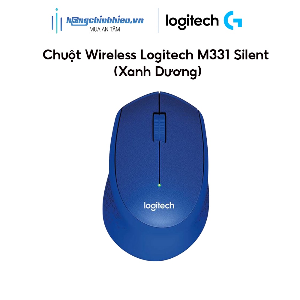 Chuột Wireless Logitech M331 Silent (Xanh dương)