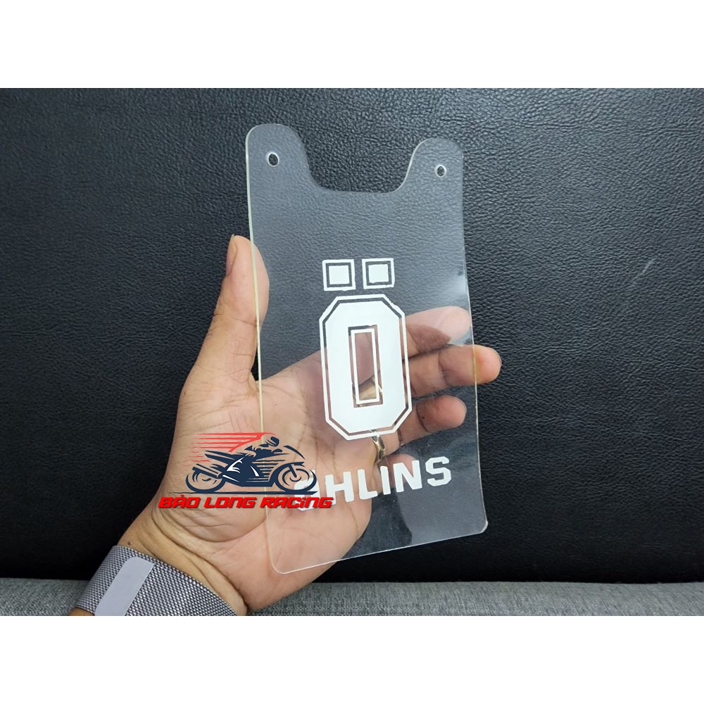 Meca Dẻo Trắng Ohlinss gắn xe máy Exciter Winner Sonic Satria Raider chắn bùn và chống bể rất tốt