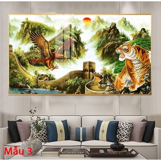 Tranh Treo Tường Dành Cho Người Tuổi Tỵ - Anh Hùng Tương Ngộ Tranh Treo Phòng Khách Laminate Tráng Gương