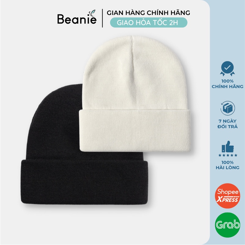 Mũ Len Trơn Vải Mịn BEANIE Phong Cách Hàn Quốc, Nón Len Unisex Nam Nữ ...