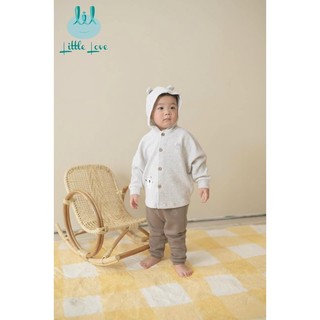Áo khoác có mũ cánh dơi thu đông Little Love cho bé