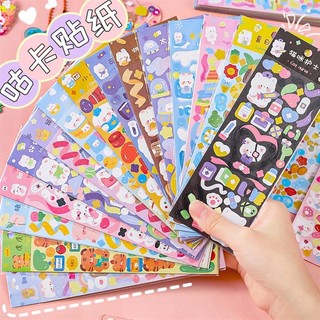 3 Sticker, Nhán Dán Fullcorlor 6*17,5Cm - Thỏ Hồng VPP