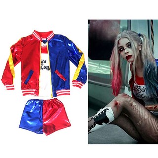 Trang phục Halloween Girl Suicide Squad Harley Quinn Kids Cosplay Fancy Dress