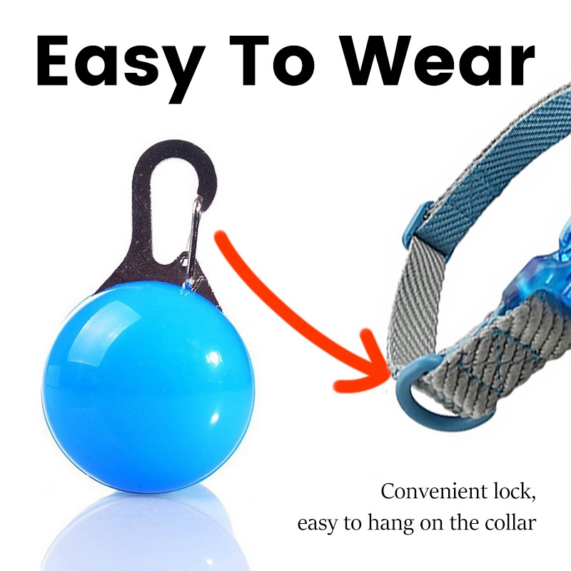 HamshMoc Đèn LED Bật Sáng Cổ Chó Đèn Ngủ Di Động Cho Chó Đèn Ngủ Cho Lớn Vừa Nhỏ Chó Mèo Thú Cưng Chạy Cắm Trại Leo Xe Đạp