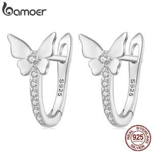 Bamoer Bông Tai Kiểu Kẹp Hình Bướm Đơn Giản Thời Trang Cho Nữ