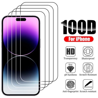 Kính cường lực phủ toàn bộ 10D Tương thích với iPhone 17ProMax 17Air 16 15 14 13 12 11 XsMax XR IX Kính toàn màn hình