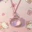 Vòng cổ Mặt hello kitty Màu Hồng Dễ Thương Không Mất Màu Khí Chất Đơn Giản Có Thể Giặt Được