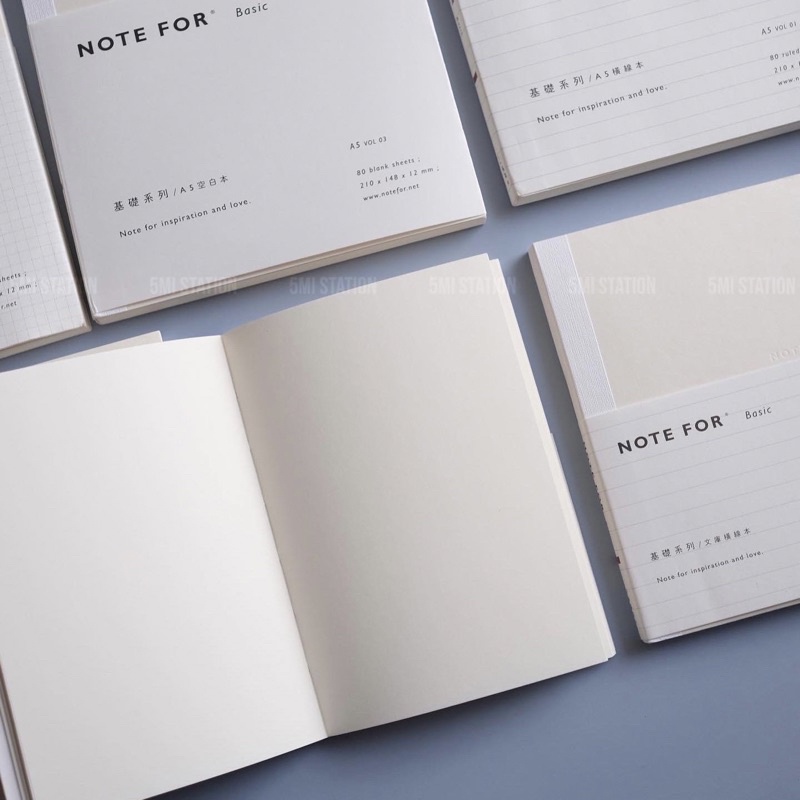 Sổ Tay Ghi Chép NOTE FOR Basic Khổ A5 A6 Màu Trắng | Shopee Việt Nam