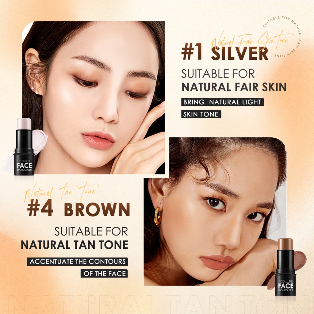 Kem Bắt Sáng và Tạo Khối Tạo Độ Bóng 3 Chiều Cho Khuôn Mặt Focallure Face Highlighter FA01