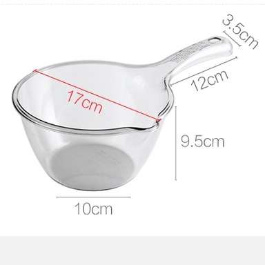 Ảnh Gáo Múc Nước JUJIAJIA Sâu Dày Trong Suốt Tay Cầm Dài Sức Chứa Lớn Tiện Lợi 3