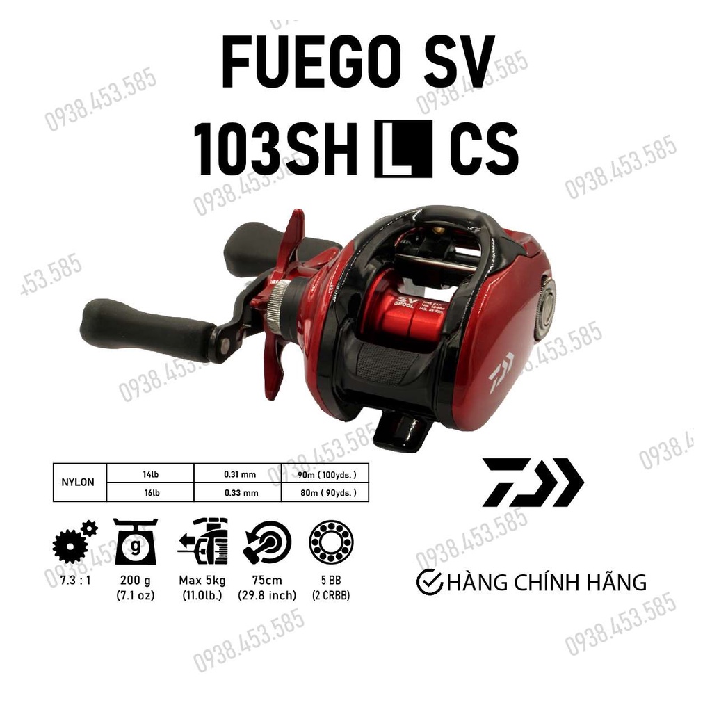 Ersatzteil-Set Für DAIWA FUEGO SV103CS Angelrolle - Inkl. Edelstahlgetriebe & Carbon Bremsbeläge