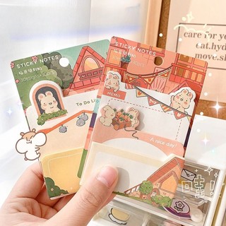 Giấy Note Cute Hoạt Hình Nhớ Nhiều Màu Đồ Dùng Học Tập Sáng Tạo Vintage VPK19