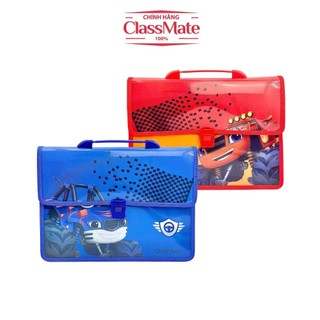 Cặp Học Thêm 2 Ngăn The Car CLASSMATE Hình Ngộ Nghĩnh, Chất Liệu Nhựa Nguyên Sinh An Toàn (33x24x8.5cm) CL-SB308
