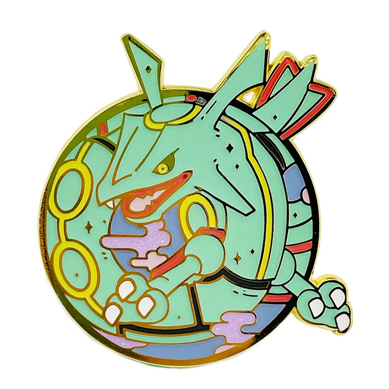 HK1 Pokemon Huy Hiệu Kim Loại Thổ Cẩm Anime Cosplay Pin Groudon Kyogre Phụ Kiện Thời Trang Túi Mặt Dây Chuyền Quà Tặng KH1