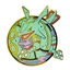 SQ11 Pokemon Huy Hiệu Kim Loại Thổ Cẩm Anime Cosplay Pin Groudon Kyogre Phụ Kiện Thời Trang Túi Mặt Dây Chuyền Quà Tặng
