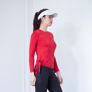 Áo thể thao Gladimax YG Pro Woman dài tay vạt chéo thắt nơ, chất thun 4 chiều hỗ trợ tập yoga