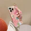 Ốp Lưng Cho iPhone 16 15 14 13 Pro Max 16 15 14 Plus Tranh Sơn Dầu Kim Cương Hoa Giá Đỡ Điện Thoại Có Dây Đeo Ngang Lấp Lánh Bao