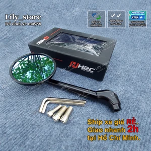kiếng chiếu hậu 744 hộp h2c kính tròn gắn sh, airblade, vario, vision, sh mode,...