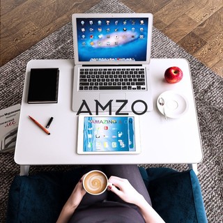 AMZO_BÀN HỌC GẤP GỌN MINI CHÂN NHỰA THÔNG MINH NGỒI BỆT ĐỂ GIƯỜNG XẾP GỌN