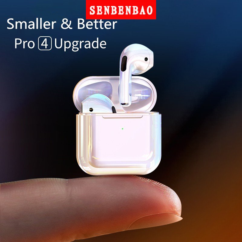 Tai Nghe Bluetooth Không Dây Pro 4 TWS Có Định Vị GPS Hỗ Trợ Điện Thoại Android