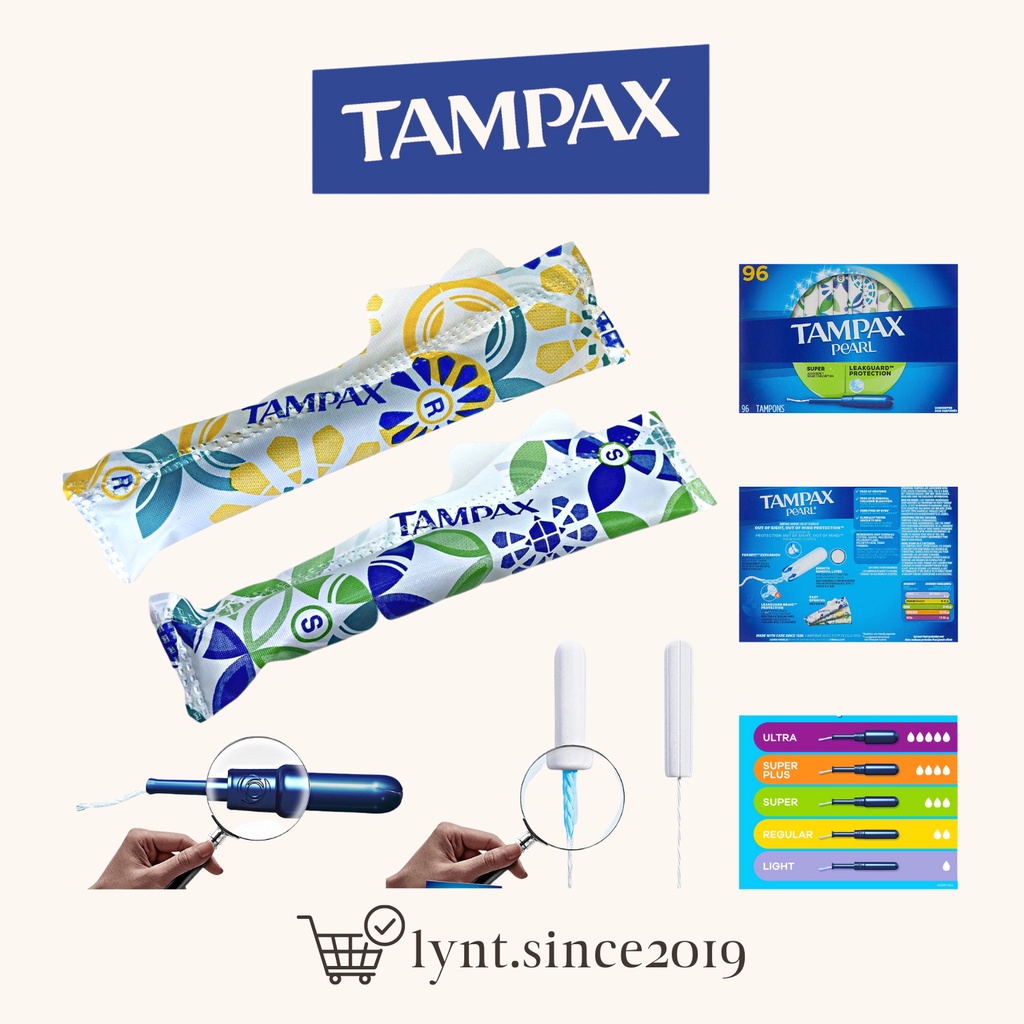 Băng vệ sinh dạng ống Tampon Tampax Pearl Regular/ Super/ Super Plus